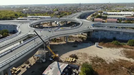 Pasajul Domneşti, primul sens giratoriu suspendat de pe Centura Capitalei, va fi dat în trafic pe 15 noiembrie