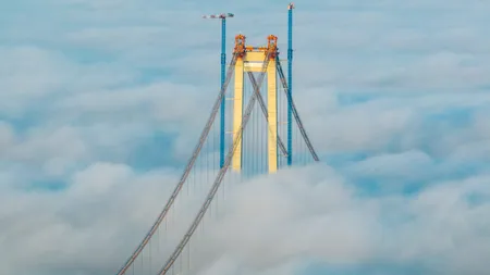 Poze incredibile surprinse la Podul peste Dunăre de la Brăila! Află când va putea fi circulat