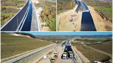 Imagini impresionante cu primii 13 kilometri finalizați la Autostrada Pitești-Sibiu