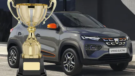 Dacia Spring a fost desemnată cea mai eficientă mașină electrică din Europa! Cu un consum mediu de 18,5 kWh/100 km și o autonomie de 180 km, a bătut Tesla Model 3!