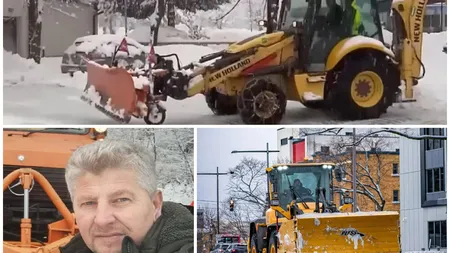 Incredibil! El este primarul din România care se trezește la 4 dimineața pentru a deszăpezi drumurile singur