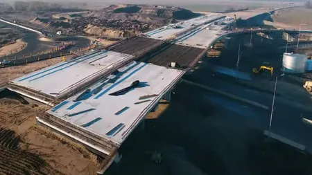 Lucrările de pe Autostrada Bucureștiului avanseză rapid. În zona de sud au atins procentul optimist de peste 60%