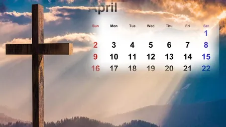 Când pică Paștele ortodox și cel catolic. Ce zile libere vor avea românii