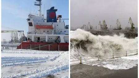 Alertă de vreme severă în Constanța. Porturile au fost închise de urgență, iar câteva localități sunt fără energie electrică