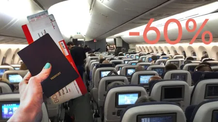Bilete de avion mai ieftine cu până la 60% pentru români. Trucul pe care trebuie să-l știe orice călător