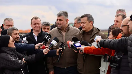 Sorin Grindeanu, în vizită pe șantierul tronsonului 3 al Autostrăzii Moldovei: