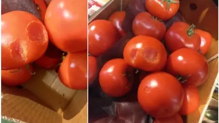 Bătaie de joc într-un market din Pitești. Cum au reacționat oamenii când au văzut roşii „muşcate” de şoareci și scoase la vânzare