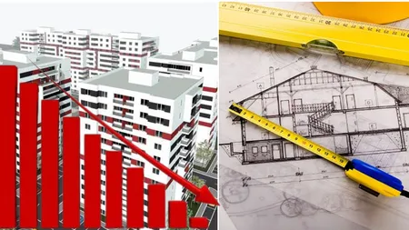 Piața rezidențială este în declin. Numărul autorizațiilor de construire emise pentru clădirile rezidenţiale a scăzut cu 23,8%