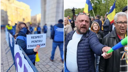 Statisticienii protestează în fața situației salariale discriminatorii. Angajații INS ies în stradă și cer mai mulți bani