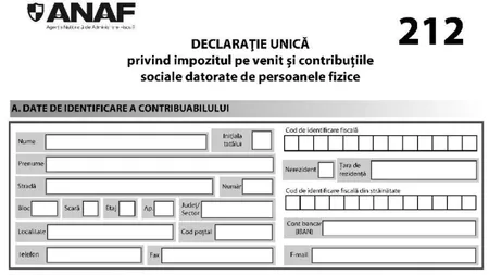 Declarația unică 2023. Ultima zi în care poți depune formularul 212 fără amendă. Cum se completează