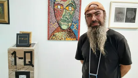 Vă mai amintiți de 1-Q Sapro? Artistul s-a reprofilat și s-a apucat de pictură: Am exponate din mozaic, din sticlă de murano
