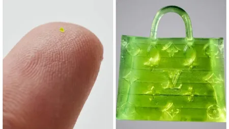 Geanta „invizibilă”, care costă cât un apartament, are dimensiunea unui bob de sare. Ai nevoie de un microscop pentru a o vedea „Suficient de îngustă pentru a trece prin urechile unui ac”