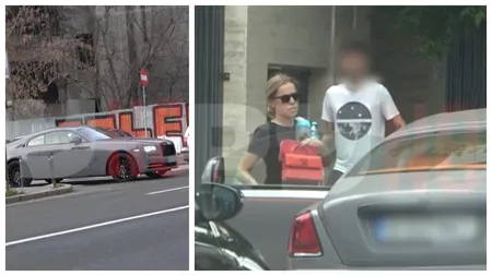 Cine e cea mai bogată soție de fotbalist din România. A fost surprinsă la volanul unui bolid de 300 de mii de euro în centrul Capitalei