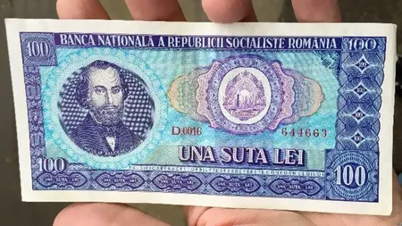 Cu ce sumă de bani se vinde bancnota de 100 de lei cu chipul lui Bălcescu, în 2023