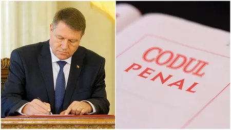 Codul penal a fost modificat. Klaus Iohannis a promulgat legea. Ce se schimbă