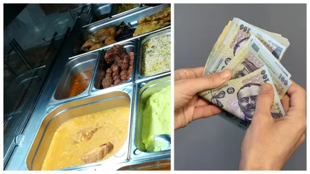 Cât costă un meniu pentru o singură persoană la un împinge tava din București