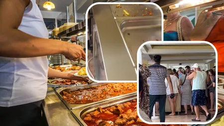 VIDEO. Situație nemaiîntâlnită! Turiștii s-au înghesuit să prindă o porție de mâncare pe litoralul românesc. „Lumea își punea cu mâna mâncarea în farfurii”