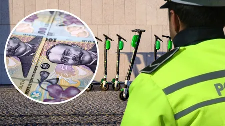 Proiect. Românii care se deplasează cu trotinetele electrice ar putea primi amenzi de la Poliția Locală