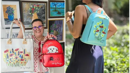 O tânără din Arad face artă 'portabilă'. Ioana Belejan pictează în special pe pantofi și poșete: Am dus arta la un alt nivel