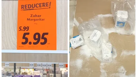 Românii au devastat magazinele pentru zahărul ieftinit cu doar 0,04 bani. Standul în care oamenii aproape s-au luat la bătaie pentru a pune mâna pe reduceri