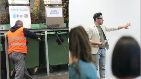 Românul care a renunțat la meseria de dascăl pentru a distribui pubele. „Mai bine gunoier cu bani decât profesor sărac”