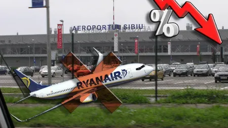 Traficul aerian a scăzut cu 11%! Plecarea RyanAir a avut repercusiuni asupra aeroportului sibian!