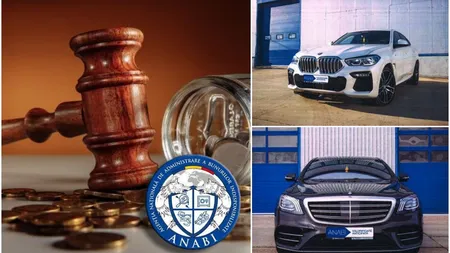 ANABI scoate la licitație 2 mașini de lux. Cei interesaţi trebuie să achite 10% din preţul de pornire drept garanţie