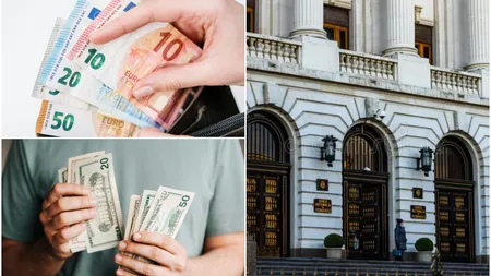 Curs valutar, luni, 22 ianuarie 2024. Moneda unică europeană și dolarul american au avut o depreciere în fața leului