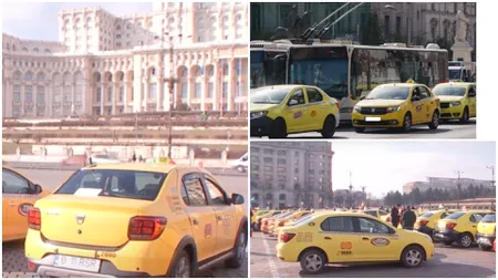 Protestul șoferilor de taxi. Reprezentanții confederațiilor anunță că se vor întâlni cu guvernanții pentru a negocia modificarea legislației din domeniu