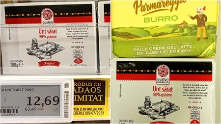 Cât a ajuns să coste un pachet de unt românesc, în magazinele Mega Image