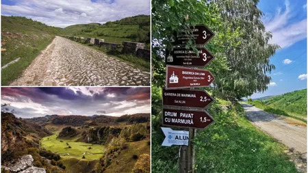 Drumul de marmură din România, unic în lume. Turiștii sunt fermecați de frumusețea locului