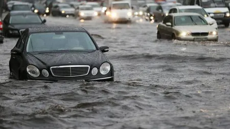 Cod portocaliu de inundații și viituri până la 24:00. INGHA anunță județele afectate