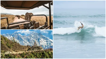 Top destinații pentru iubitorii de adrenalină. Unde sunt cele mai bune locuri de pe planetă în care poți face surf sau explora munții