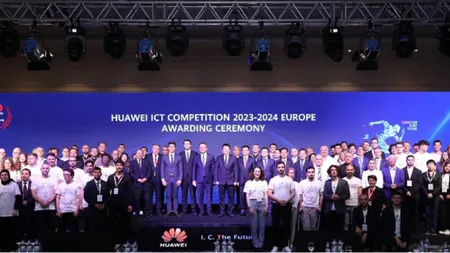 Peste 200 de studenți, oficiali guvernamentali, lideri de opinie și jurnaliști din Europa au luat parte la ceremonia de decernare a premiilor a celei de-a 8-a ediții a Huawei ICT Competition Europe