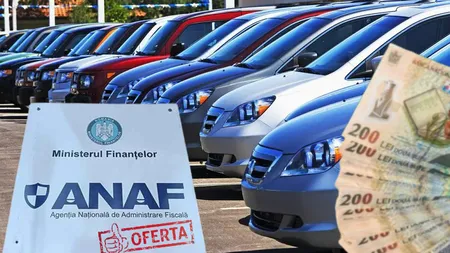 Audi, Volkswagen, Renault sau Mercedes, scoase la vânzare de ANAF. Îți iei mașină bună la sub 200 de euro
