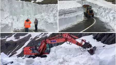 Iarnă ca-n povești în România. Stratul de zăpadă pe Transfăgărășan este de 3 metri. Când va fi redeschis cel mai spectaculos drum din Europa