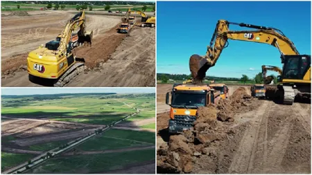 Noi imagini impresionante cu Autostrada Moldovei. Cum evoluează lucrările de pe lotul 2 Bacău-Pașcani
