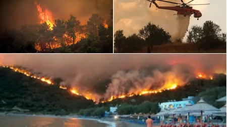 Grecia în flăcări. Un nou incendiu de vegetație forțează evacuări și testează limitele autorităților