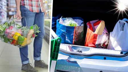 Regula nescrisă de care trebuie să ții cont atunci când mergi la supermarket cu mașina. Cât timp ai voie să lași alimentele în portbagaj, când sunt peste 30 de grade