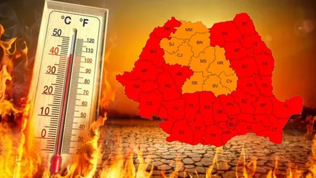 CODUL ROȘU a fost extins! Harta zonelor afectate de caniculă severă zilele următoare