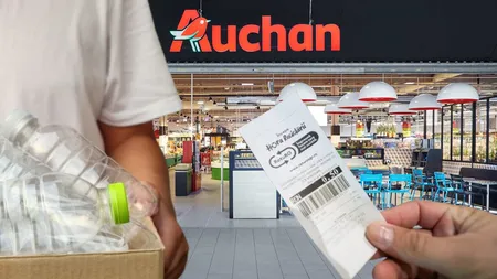 Auchan dă lovitura. Crește cu 40% recompensele pentru ambalajele reciclate!