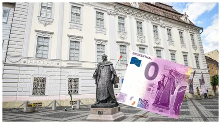 Bancnota de 0 euro, cu elementele Muzeului Brukenthal, urmează să fie lansată la Sibiu