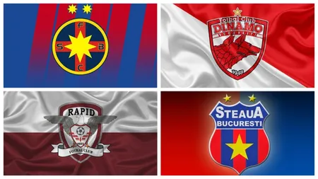 FCSB, Dinamo, Rapid și CSA Steaua nu vor mai putea juca în Superliga și Liga a II-a, după radierea AMFB