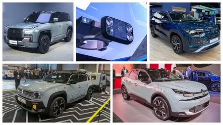 De la mașini care înoată prin apă la volane dreptunghiulare, Salonul Auto de la Paris le are pe toate. Vezi cele mai noi inovații din lumea mașinilor