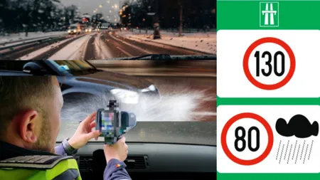 Reguli pentru șoferi! Care e viteza maxima pe ploaie?