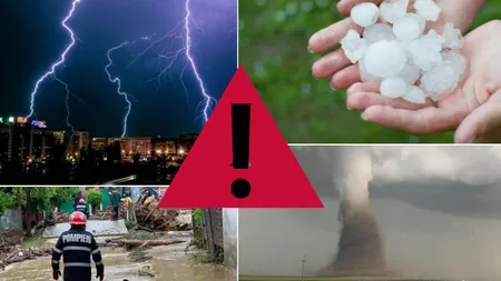 Previziuni sumbre pentru România. Țara se pregătește de furtuni violente, grindină de mari dimensiuni și tornade