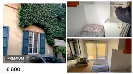 Cum arata garsoniera de opt metri pătraţi pentru care se cere o chirie de 600 de euro pe lună FOTO