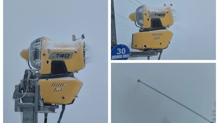 La Poiana Brașov au pornit tunurile de zăpadă artificială. Pârtiile sunt pregătite pentru sezonul de schi