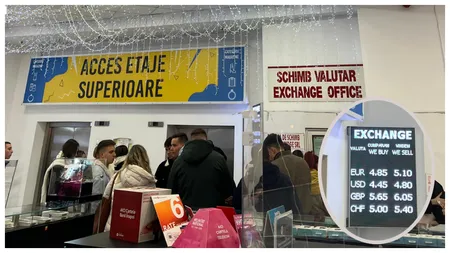 Diaspora se întoarce acasă! Cozi uriașe la casele de schimb valutar. Cursul euro / leu a explodat în toată țara