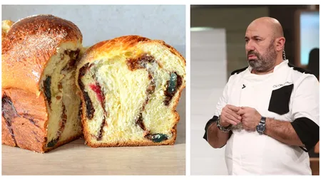 Cât costă cozonacul lui Cătălin Scărlătescu. Nu are E-uri și este făcut doar din ingrediente naturale